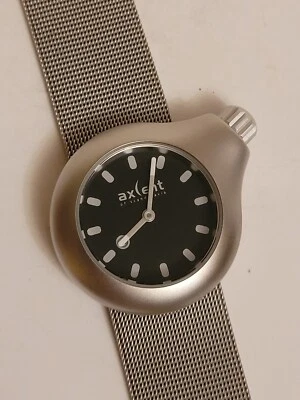 Relógio Axcent of Scandinavia movimento quartzo aço resistente à água mostrador preto - Imagem 1 de 4