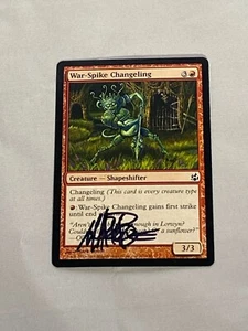 MTG War-Spike Changeling Artist Proof and Signature Signed Poole - Picture 1 of 2