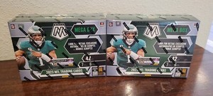 2023 Panini Mosaic NFL Football Mega Box Lot Of 2 Sealed Boxes Reactive Yellow