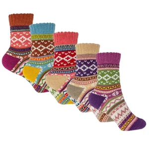 Mode Damen 5er Pack Wintersocken, Damen bequem warm Thermo dick Soc - Bild 1 von 7