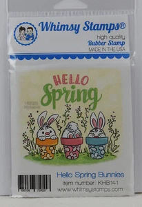 Sello, sello con motivo, estampillas caprichosas, conejos, Think Spring Bunnies, C1154 - Imagen 1 de 2