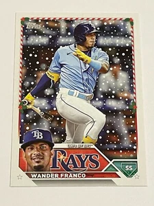 2023 Topps Holiday Mega Box Baseball #194 - Wander Franco - Tampa Bay Rays - Picture 1 of 2