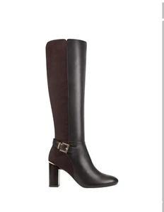 Bandolino Bilya Leather Knee-High Riding Boots Color Dark BrownSize 8 - Picture 1 of 8