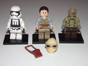 Lego Star Wars Minifigure Lot - Unkars Brute - Rey - First Order Stormtrooper - Picture 1 of 2