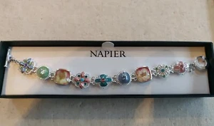 NEW Napier Womens Bracelet 7.5 inches Colorful - Picture 1 of 12