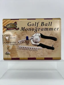 Golf Ball Monogrammer in Box Up To 3 Initials Clubhouse Collection Gift Golfer - Picture 1 of 7