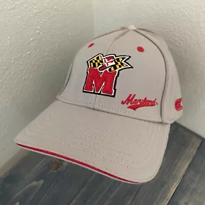 Gorra de béisbol gris ajustada elástica University of Maryland Terrapins (K7) - Imagen 1 de 8
