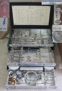 WW2 GERMAN WEHRMACHT MEDICAL COMPLETE SURGICAL INSTRUMENTS SET AESCULAP V.RARE - Picture 1 of 24