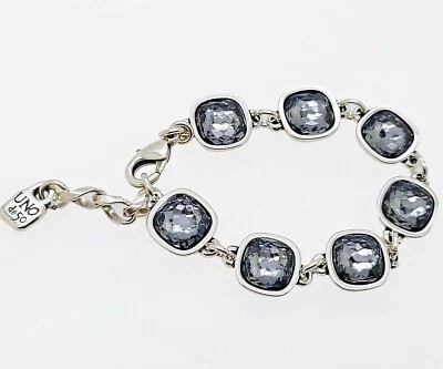 Nuevo Pulsera Mademoiselle 100% Marca UNO de 50 Cristales Grises Fearless PUL2142GR Foto 1 de 2