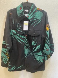 Nike Men's Lebron James Sherpa Jacket Button Up Dark Smoke Gray DA6707-070 NEW - Picture 1 of 5