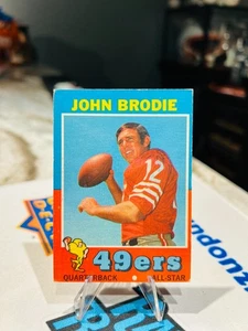 1971 Topps - John Brodie #100 SAN FRANCISCO 49ERS - Picture 1 of 2