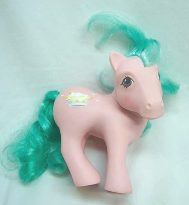 Juguete de plástico Hasbro 1987 My Little Pony G1 Sundae Best Banana Sorpresa 4" DE COLECCIÓN Foto 1 de 4