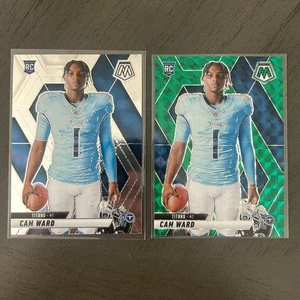 Cam Ward 2025 Panini Mosaic #272 Rookie Variation Green Mosaic Prizm Titans Set - Imagen 1 de 4