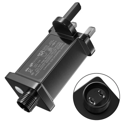 TOBEBRIGHT 31V Transformer Plug for Christmas Lights, IP44 String Light Power Adapter with