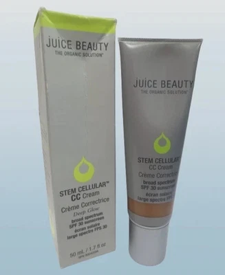 JUICE BEAUTY STEM CELLULAR CC CREAM DEEP GLOW SPF 30 SUNSCREEN 1.7 FL OZ ~ BOXED - Image 1 of 2