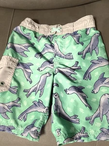 Boys Cat and Jack Swimming Trunks Size 8/10 - Picture 1 of 3