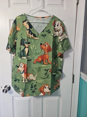 XL Women's Dog Scrub - Image 1 of 4