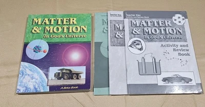 Matter & Motion Abeka Science Student Text & Key, Tests & Quiz Key, Activity Key - Image 1 of 3