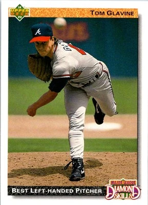 Tom Glavine 1992 Upper Deck #713 Atlanta Braves - Image 1 of 2