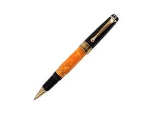 Aurora Optima O' Sole Mio Rollerball pen, Auroloide, Orange, Rose Gold, 975-NAO - Picture 1 of 6