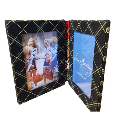 Marco de fotos plegable de tela de girasol VERA BRADLEY 2 fotos 5 x 7 cuadros Foto 1 de 4