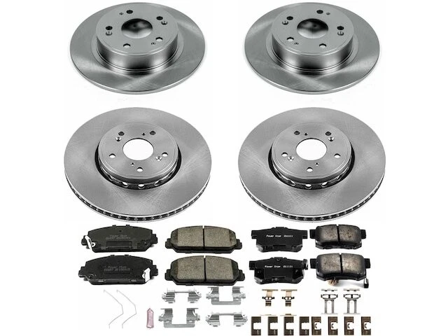 Front and Rear Brake Pad and Rotor Kit For 16 Acura ILX FS28N1 — 第 1/1 张图片