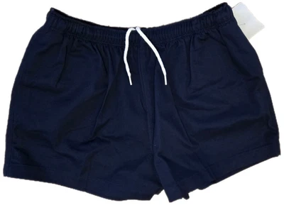 Lands End 男式抽绳短裤颜色:海军蓝 L 码 100% 棉 全新 — 第 1/4 张图片