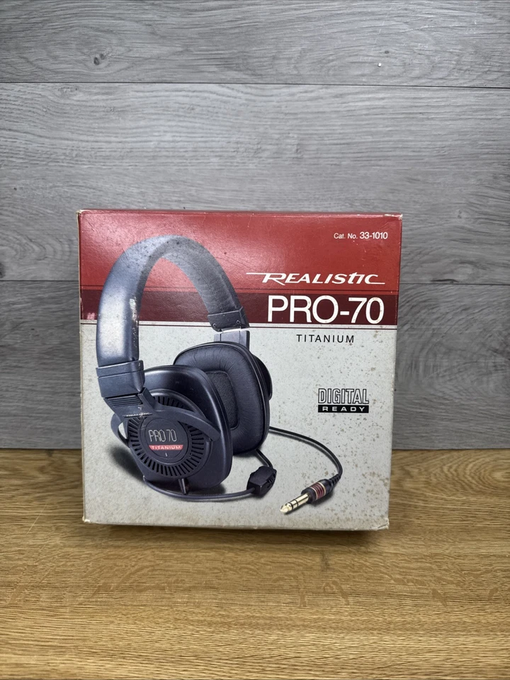 Auriculares Vintage Realistic pro-70 Titanium Auriculares Top-the-line Foto 1 de 4