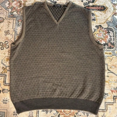 Segreto Vintage Made in Bulgaria 100% Pure Wool Italian Sweater Vest Medium - Image 1 of 4