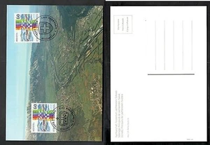 1995 FDC SVIZZERA - HELVETIA - LIECHTENSTEIN - CARTOLINA POSTALE CONGIUNTA - SV3 - Picture 1 of 1