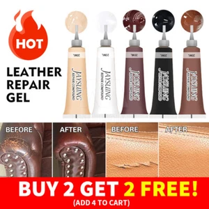 Car Seat Sofa Advanced Leather Repair Gel Kit Filler Restore Scratch Rips Holes - Picture 1 of 12