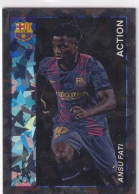 Topps Merlin Heritage 97 2022 No. 132 Ansu Fati Action Grey Parallel 45/99 - Image 1 of 2