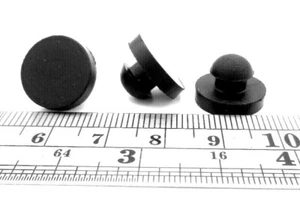 Almohadilla de vástago de ojal parachoques de plástico flexible - se adapta a orificio de 1/4", panel de 1/8" de espesor - Imagen 1 de 12