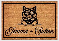 British Shorthair Cat Door Mat - Personalised British Shorthair Cat Welcome Mat
