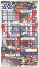 2002-03 Hartford Wolf Pack AHL Magnet Hockey Schedule !!!