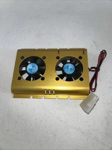 GOLD Hard Drive Cooling Fan Cooler Radiator PC Evercool Ec5015m12b - Picture 1 of 9
