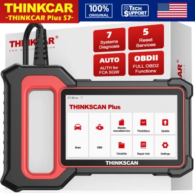 Herramienta de diagnóstico de automóvil ThinkScan Plus S7 OBD2 escáner lector de códigos motor ABS SRS Foto 1 de 4