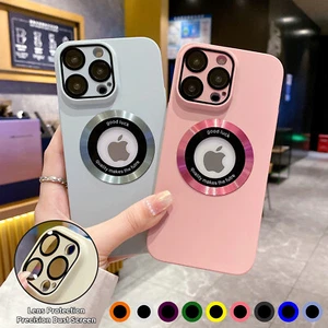 Funda mate a prueba de golpes MagSafe para iPhone 15 16 Pro Max 14 13 cubierta de lente de cámara - Imagen 1 de 38