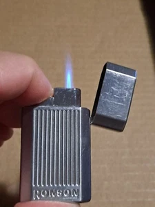 RONSON Jet Lite Butane Torch Lighter, Pewter Finish Art Deco Look Ronson! - Picture 1 of 9