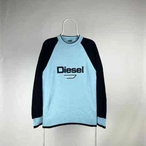 Diesel sweater knit embroidered logo y2k vintage size XLarge - Picture 1 of 4