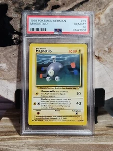 Pokemon PSA 10 GEM MINT Magnemite 53/102 German Base Set Common - Picture 1 of 2