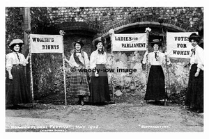 rp02803 - Norwich Suffragettes at Flower Festival 1908 - print 6x4 - Picture 1 of 1