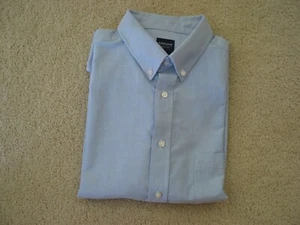 Arrow boys youth size 20 button front light denim blue short sleeve shirt NWOT - Picture 1 of 3