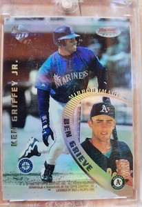 KEN GRIFFEY JR TONY GWYNN 1997 bowmans best mirror image refractor VLADIMIR HOF