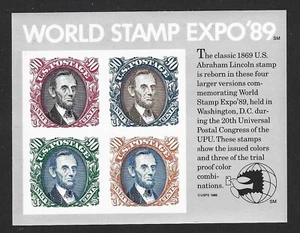 Classic Lincoln Souvenir Sheet #2433 - Picture 1 of 1