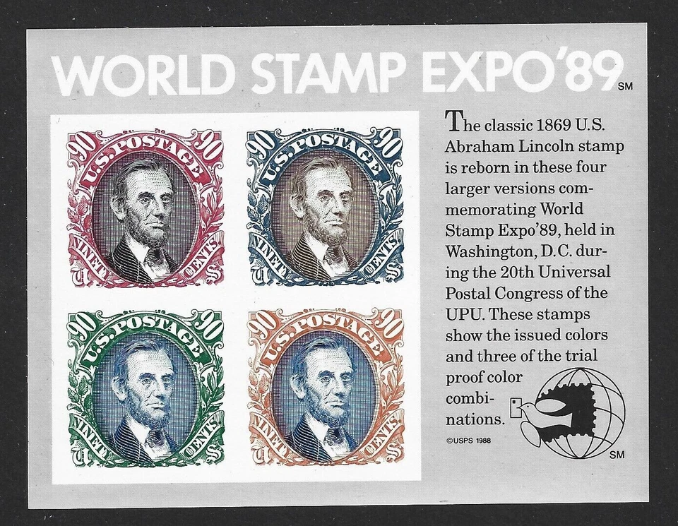 Classic Lincoln Souvenir Sheet   #2433 - Image 1 of 1