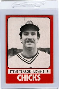 1980 TCMA Memphis CHICKS #1 STEVEN Steve SARGE LOVINS Cincinnati OHIO - Picture 1 of 2