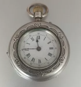 Original und alte silberne Taschenlampe mit Handaufzug, nummeriert, funktioniert - Bild 1 von 12