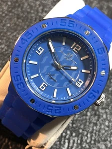 Oceanaut Women's OC0210 Acqua Blue WR30M Silicone Watch 41mm New Battery - Picture 1 of 22