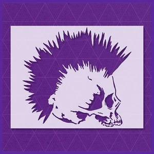 Punk Skull Stencil – Gothic, Tattoo, Punk Rock, Skull, Edgy, Alternative Art - Picture 1 of 5
